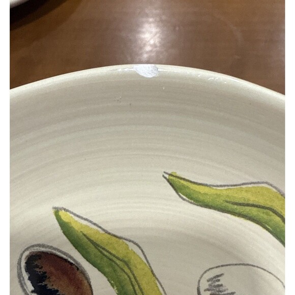 Pottery Barn 6” Olive Plates Italian - Picture 3 of 4